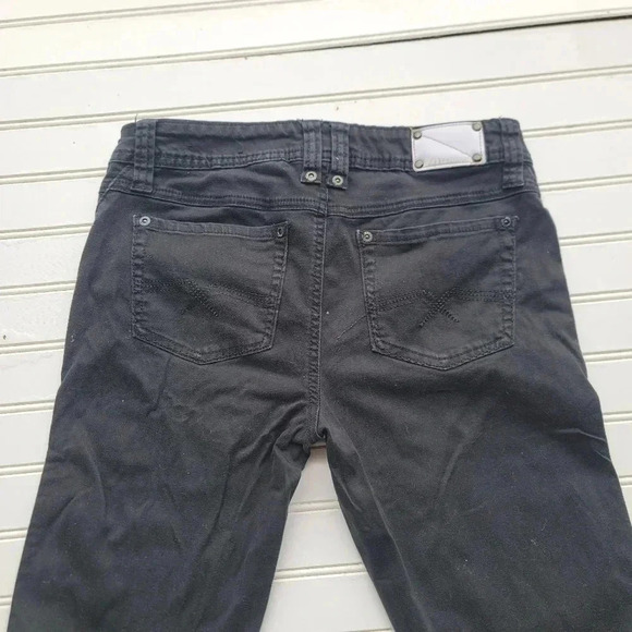 Zana Di Jeans Womens Rutched Leg Skinny Denim Jeans Black Juniors 29x32 Sz 9 - Picture 5 of 9